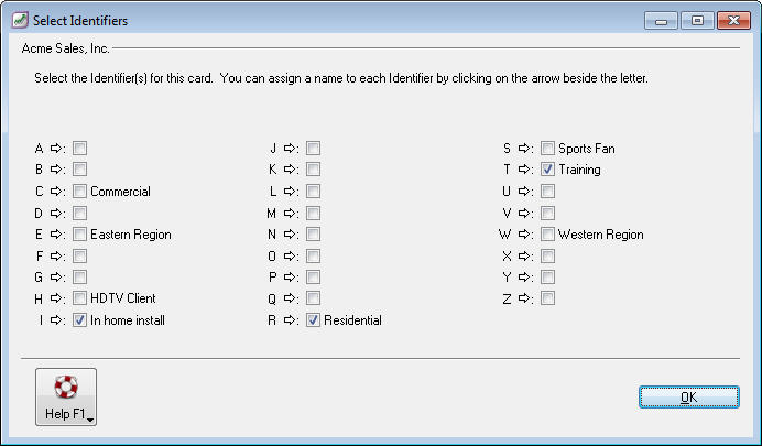 Identifiers and Custom Lists