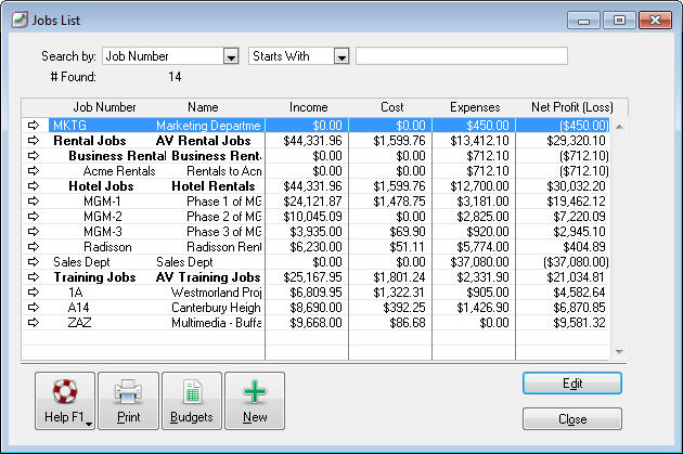 Job tracking